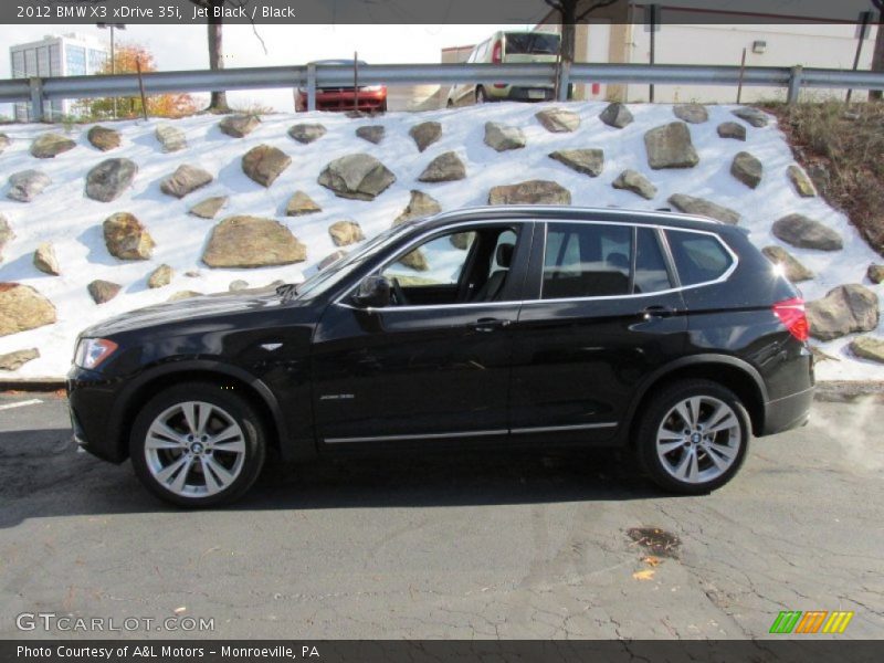 Jet Black / Black 2012 BMW X3 xDrive 35i