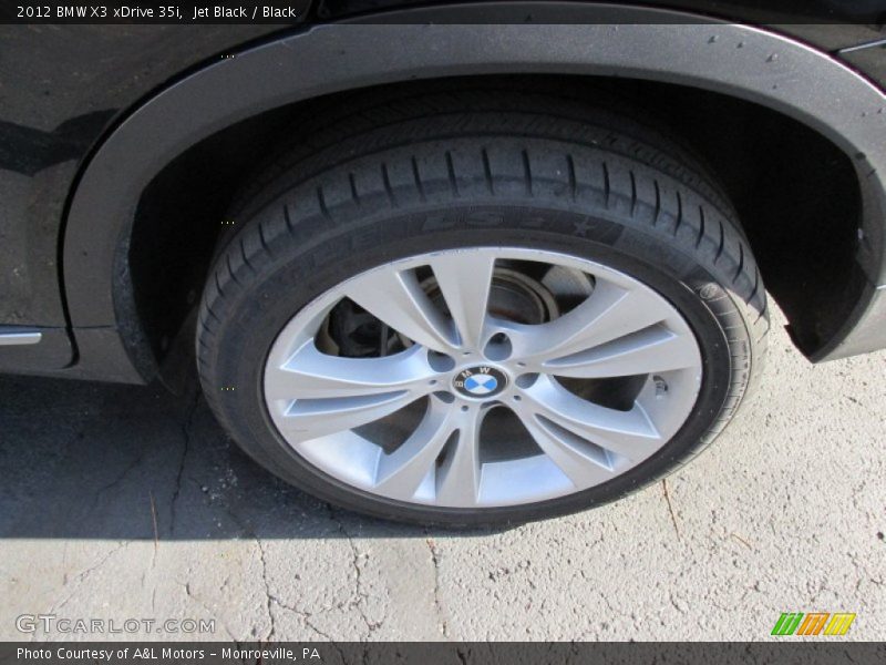 Jet Black / Black 2012 BMW X3 xDrive 35i