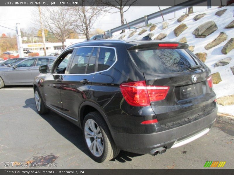 Jet Black / Black 2012 BMW X3 xDrive 35i