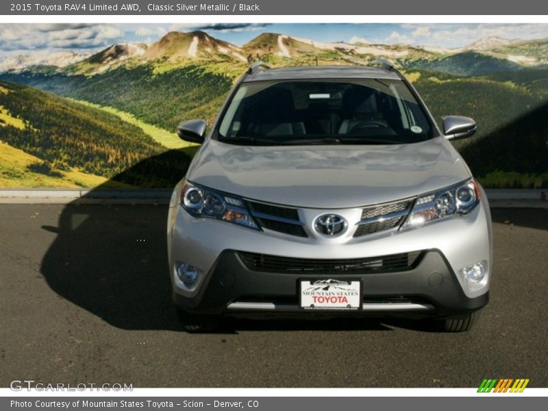 Classic Silver Metallic / Black 2015 Toyota RAV4 Limited AWD