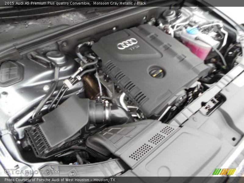 Monsoon Gray Metallic / Black 2015 Audi A5 Premium Plus quattro Convertible