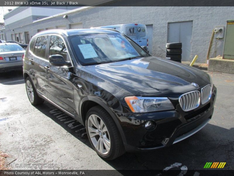 Jet Black / Black 2012 BMW X3 xDrive 35i