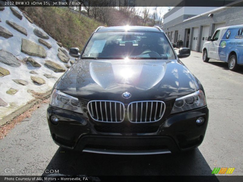 Jet Black / Black 2012 BMW X3 xDrive 35i