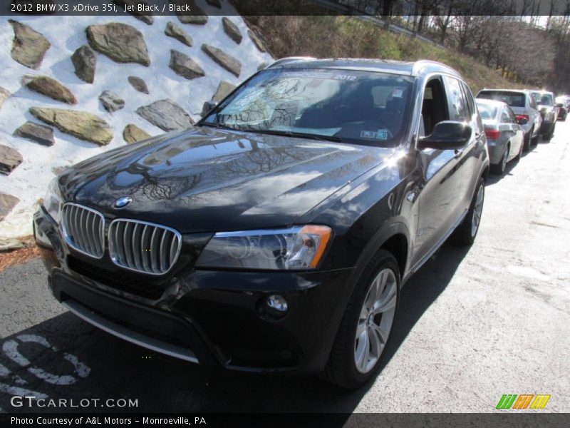Jet Black / Black 2012 BMW X3 xDrive 35i