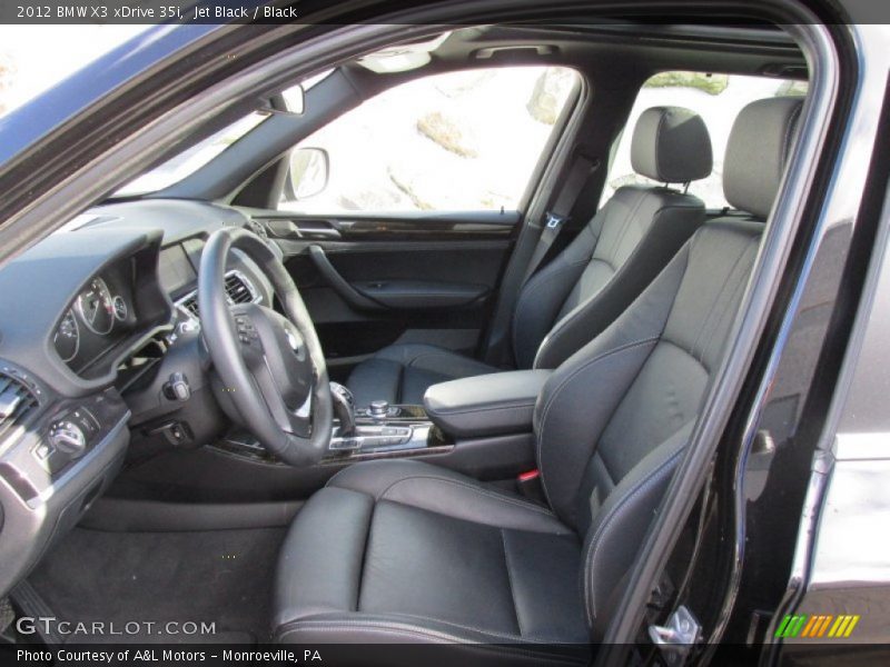 Jet Black / Black 2012 BMW X3 xDrive 35i