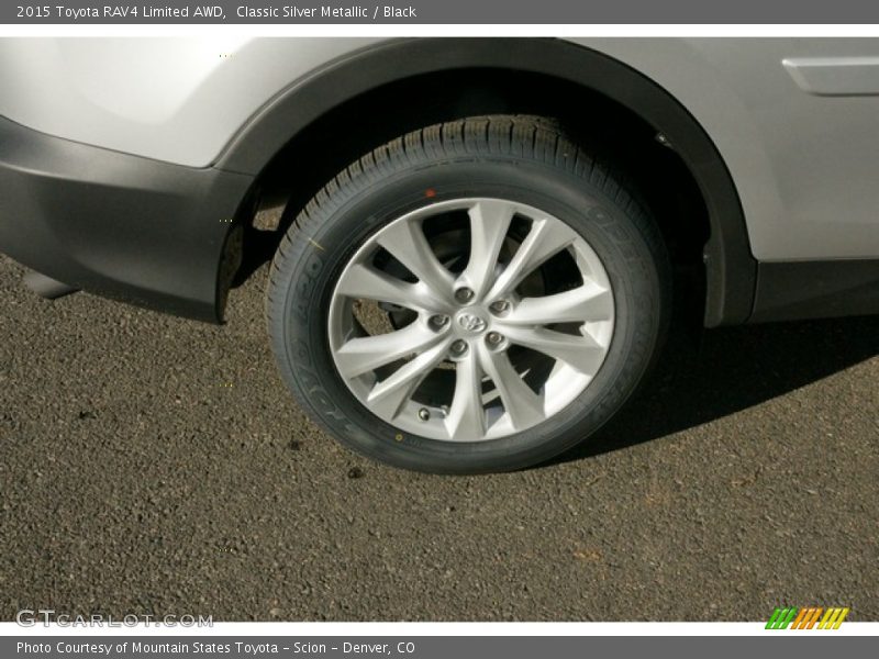 Classic Silver Metallic / Black 2015 Toyota RAV4 Limited AWD