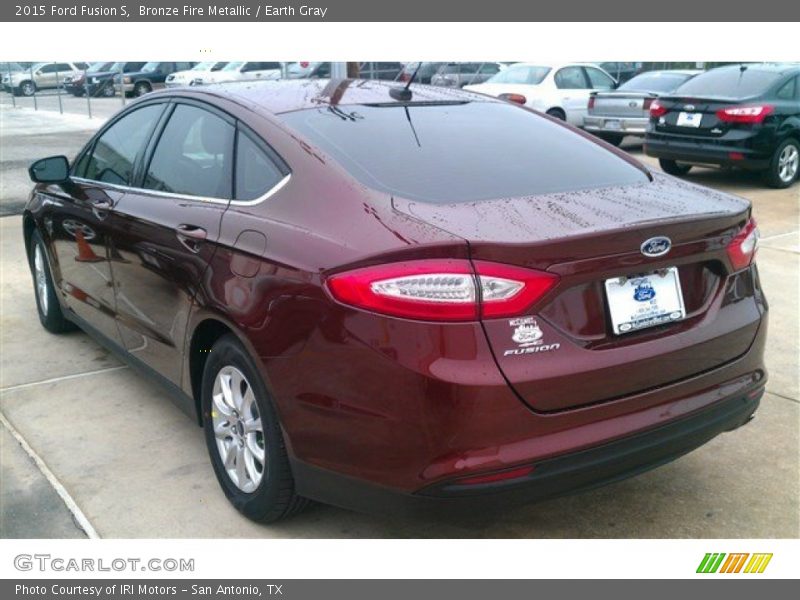 Bronze Fire Metallic / Earth Gray 2015 Ford Fusion S