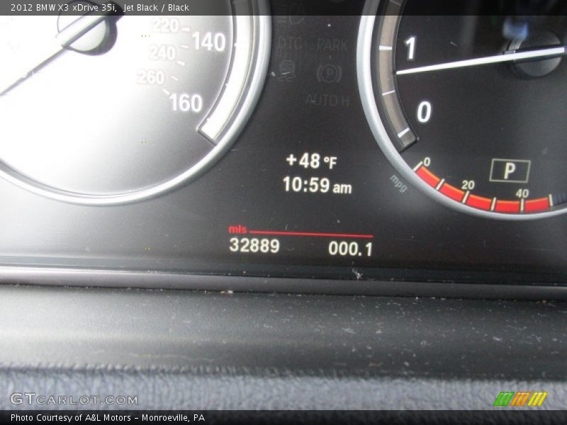 Jet Black / Black 2012 BMW X3 xDrive 35i