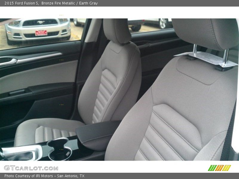 Bronze Fire Metallic / Earth Gray 2015 Ford Fusion S
