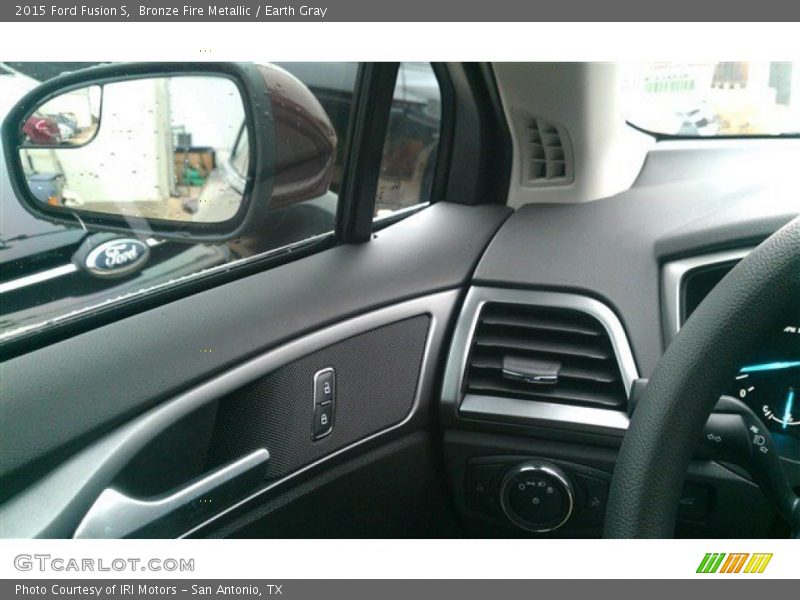 Bronze Fire Metallic / Earth Gray 2015 Ford Fusion S