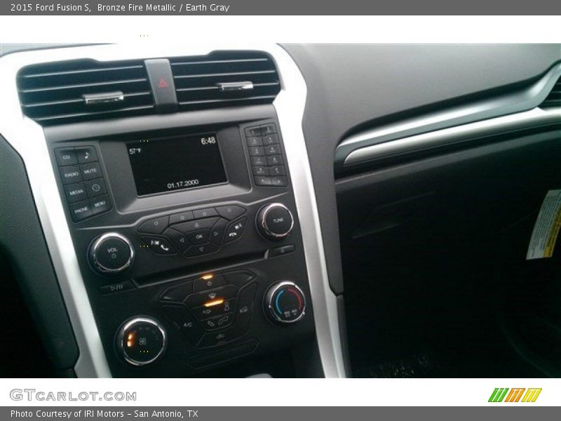 Bronze Fire Metallic / Earth Gray 2015 Ford Fusion S