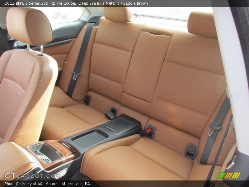 Deep Sea Blue Metallic / Saddle Brown 2012 BMW 3 Series 335i xDrive Coupe