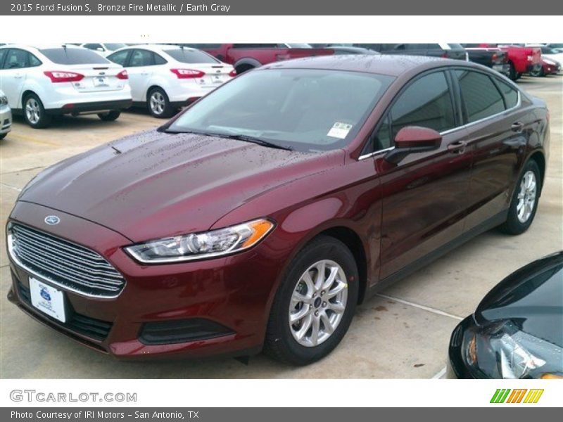 Bronze Fire Metallic / Earth Gray 2015 Ford Fusion S