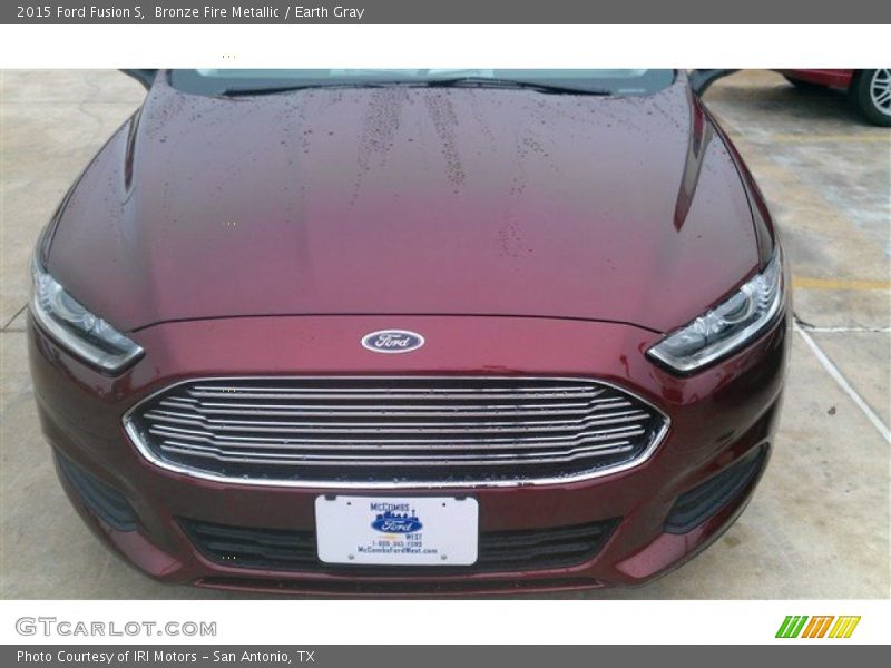 Bronze Fire Metallic / Earth Gray 2015 Ford Fusion S