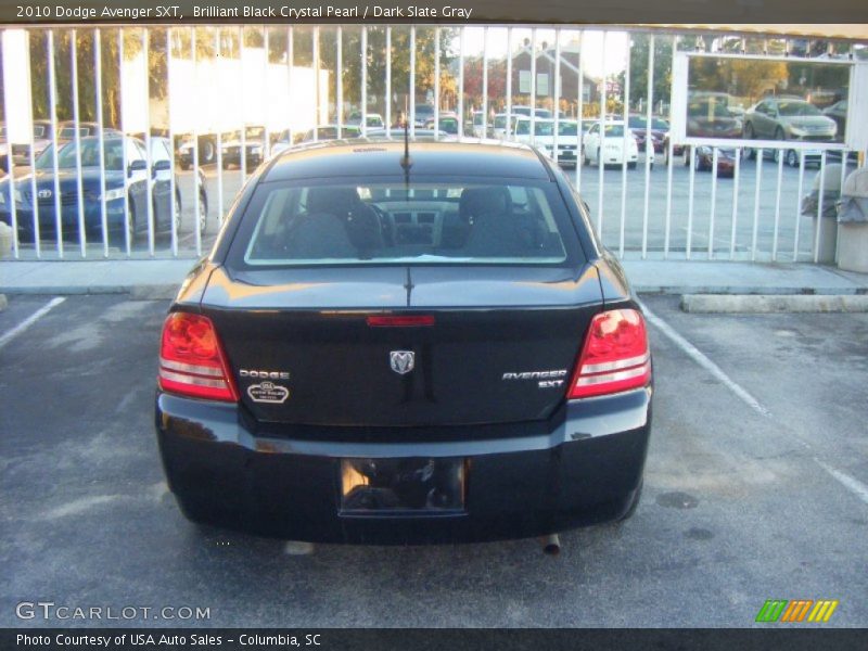 Brilliant Black Crystal Pearl / Dark Slate Gray 2010 Dodge Avenger SXT