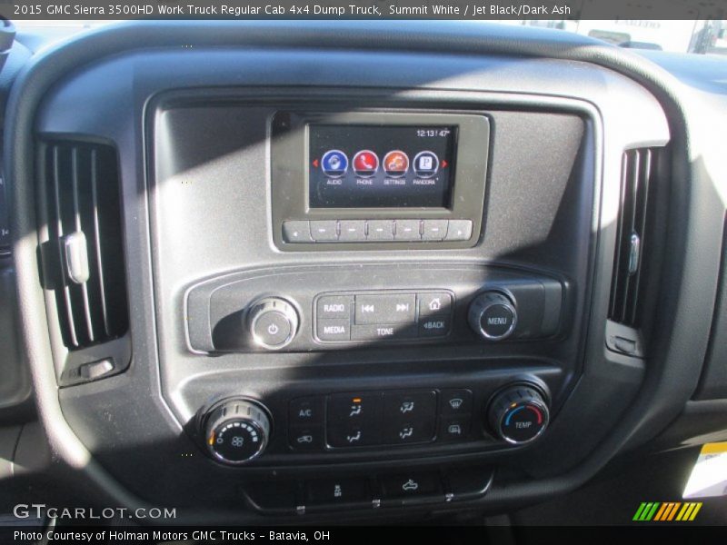 Summit White / Jet Black/Dark Ash 2015 GMC Sierra 3500HD Work Truck Regular Cab 4x4 Dump Truck