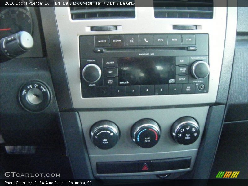 Brilliant Black Crystal Pearl / Dark Slate Gray 2010 Dodge Avenger SXT