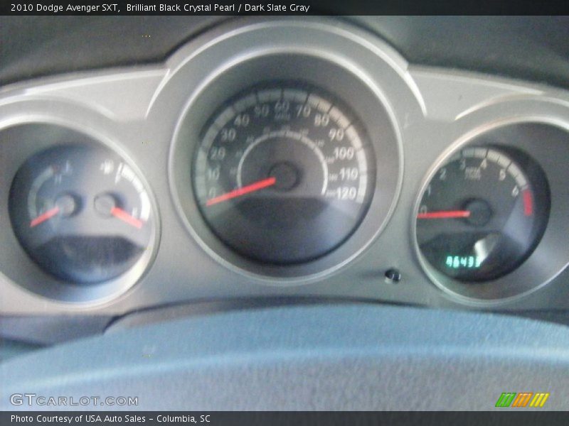 Brilliant Black Crystal Pearl / Dark Slate Gray 2010 Dodge Avenger SXT