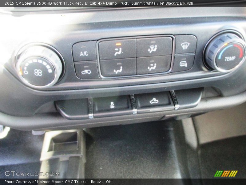 Summit White / Jet Black/Dark Ash 2015 GMC Sierra 3500HD Work Truck Regular Cab 4x4 Dump Truck