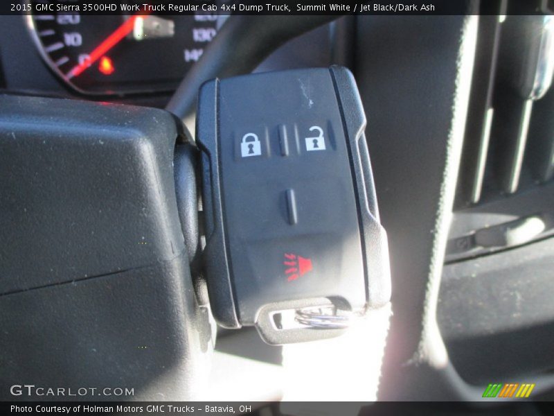 Summit White / Jet Black/Dark Ash 2015 GMC Sierra 3500HD Work Truck Regular Cab 4x4 Dump Truck