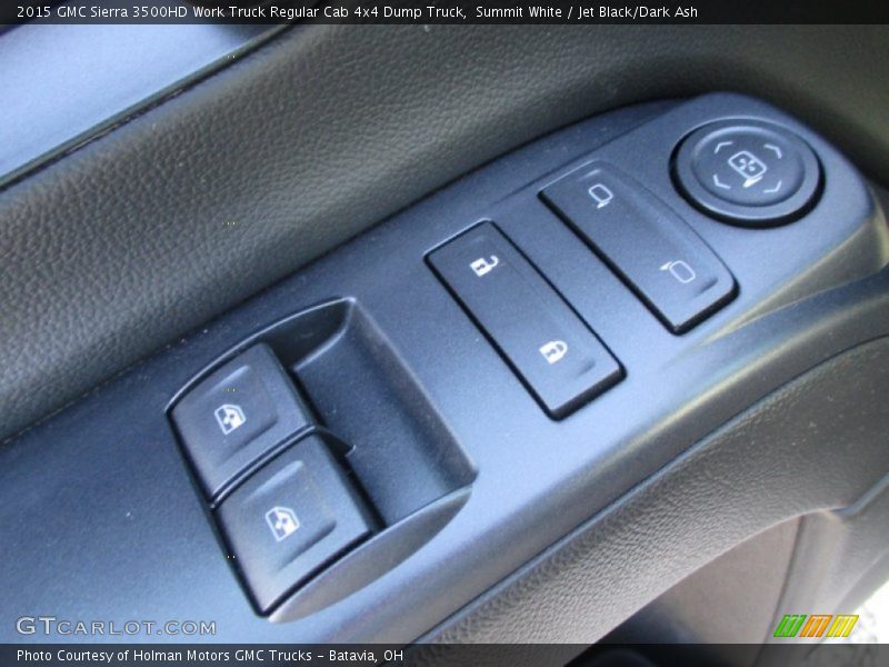 Summit White / Jet Black/Dark Ash 2015 GMC Sierra 3500HD Work Truck Regular Cab 4x4 Dump Truck