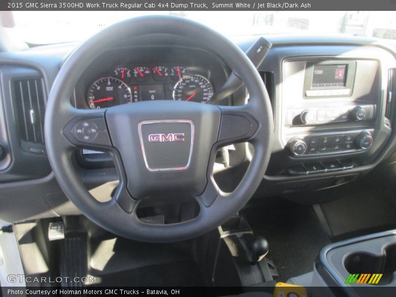 Summit White / Jet Black/Dark Ash 2015 GMC Sierra 3500HD Work Truck Regular Cab 4x4 Dump Truck
