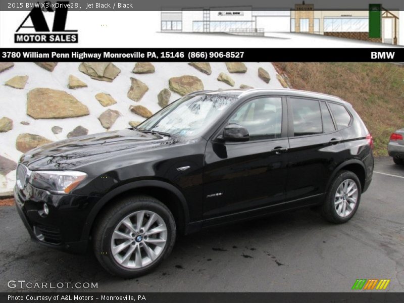 Jet Black / Black 2015 BMW X3 xDrive28i