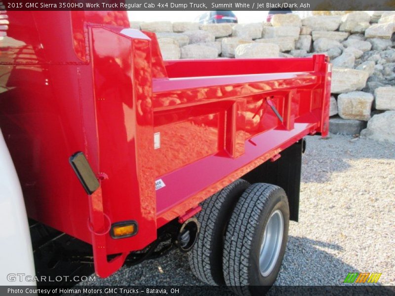 Summit White / Jet Black/Dark Ash 2015 GMC Sierra 3500HD Work Truck Regular Cab 4x4 Dump Truck