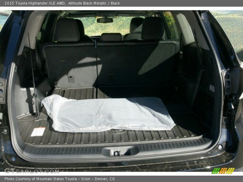 Attitude Black Metallic / Black 2015 Toyota Highlander XLE AWD