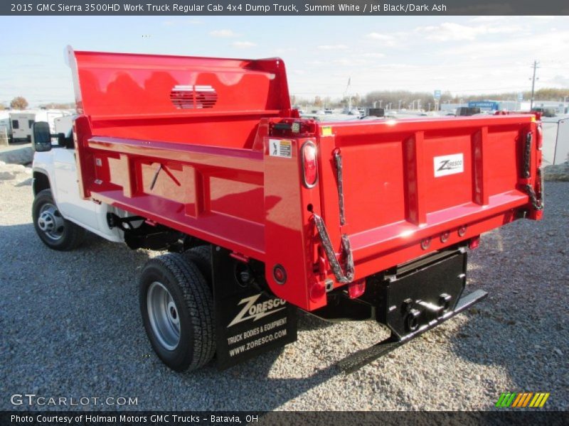 Summit White / Jet Black/Dark Ash 2015 GMC Sierra 3500HD Work Truck Regular Cab 4x4 Dump Truck