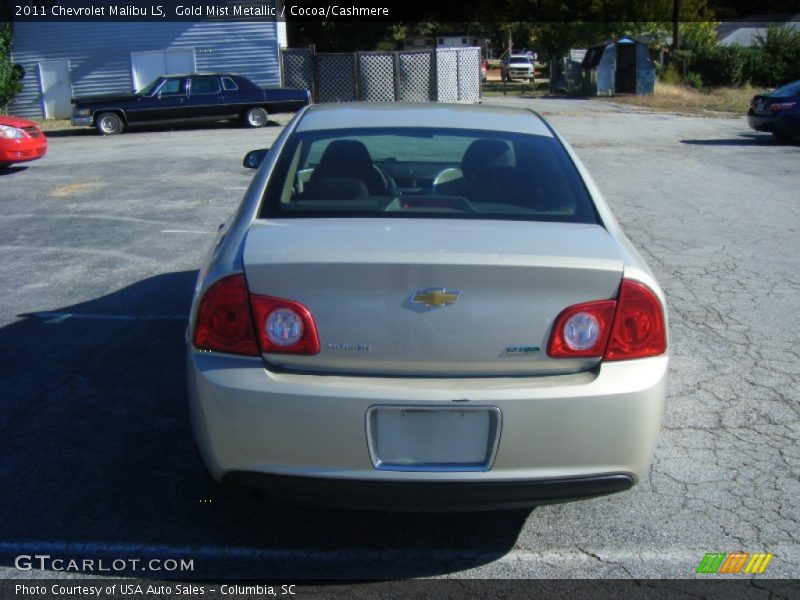 Gold Mist Metallic / Cocoa/Cashmere 2011 Chevrolet Malibu LS