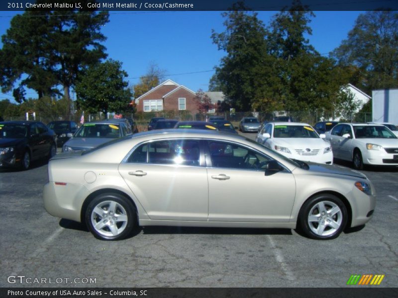 Gold Mist Metallic / Cocoa/Cashmere 2011 Chevrolet Malibu LS