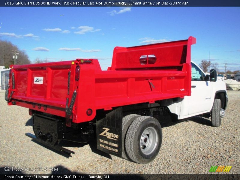 Summit White / Jet Black/Dark Ash 2015 GMC Sierra 3500HD Work Truck Regular Cab 4x4 Dump Truck