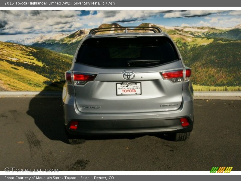 Silver Sky Metallic / Ash 2015 Toyota Highlander Limited AWD