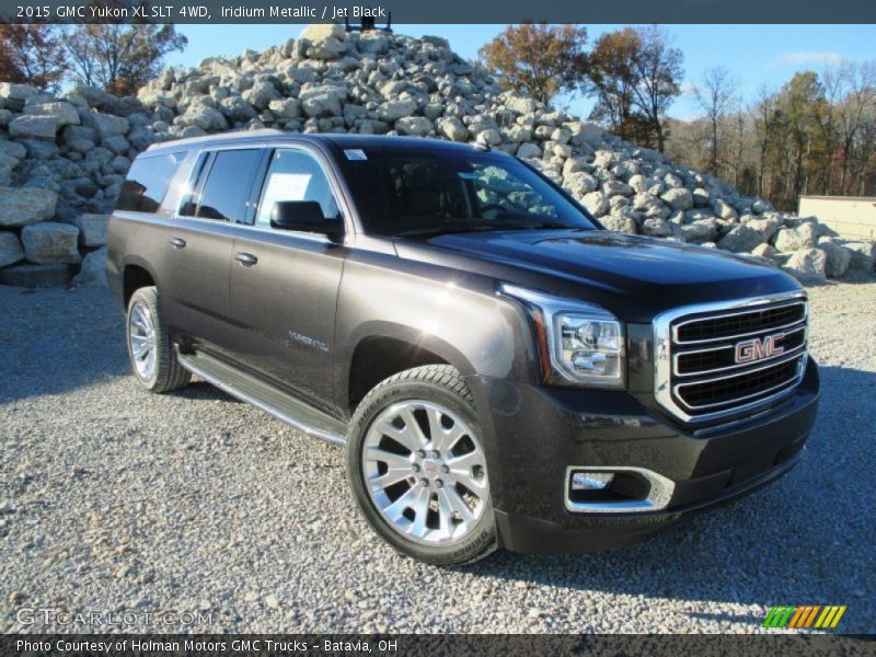 Iridium Metallic / Jet Black 2015 GMC Yukon XL SLT 4WD