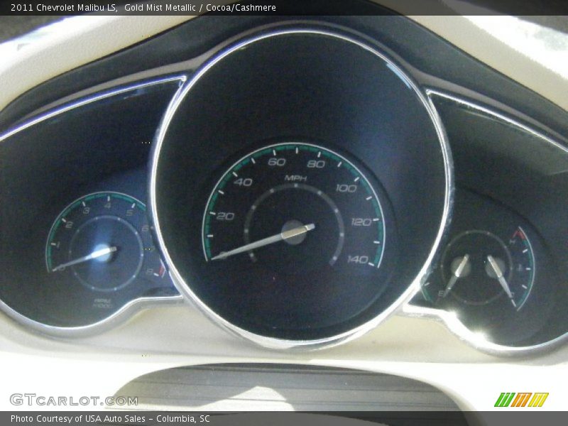 Gold Mist Metallic / Cocoa/Cashmere 2011 Chevrolet Malibu LS