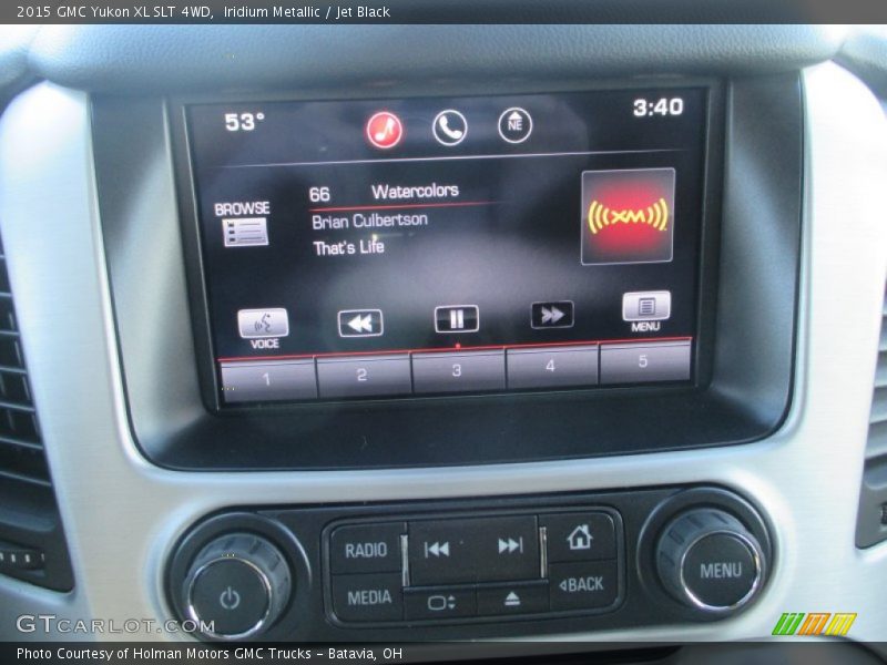 Iridium Metallic / Jet Black 2015 GMC Yukon XL SLT 4WD