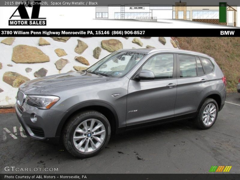 Space Grey Metallic / Black 2015 BMW X3 xDrive28i