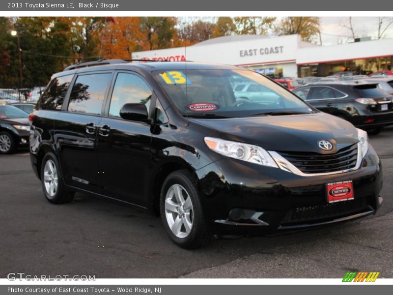 Black / Bisque 2013 Toyota Sienna LE