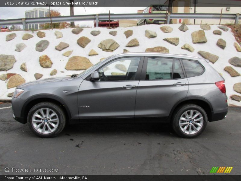 Space Grey Metallic / Black 2015 BMW X3 xDrive28i
