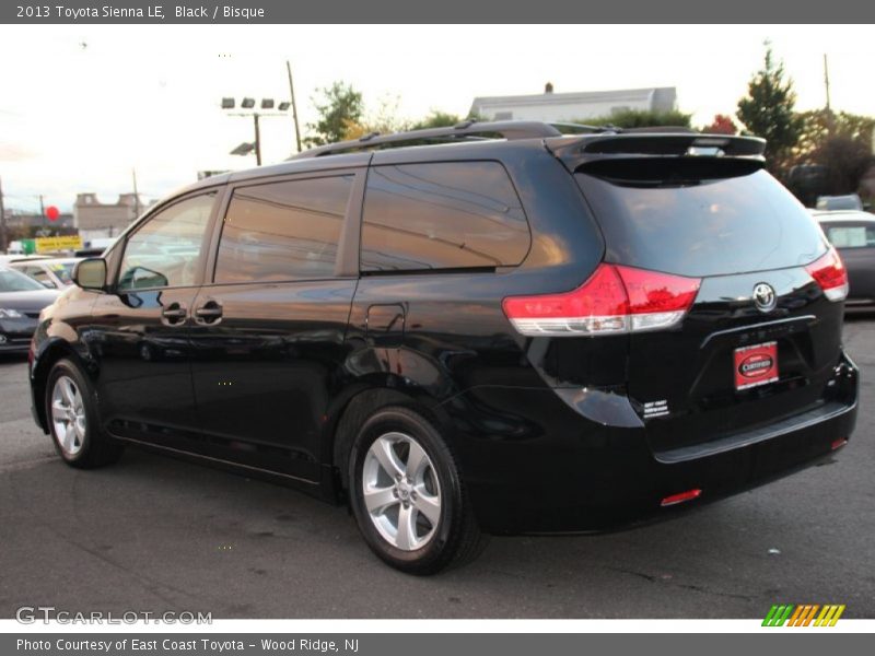 Black / Bisque 2013 Toyota Sienna LE