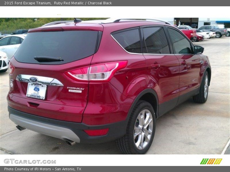 Ruby Red Metallic / Charcoal Black 2015 Ford Escape Titanium