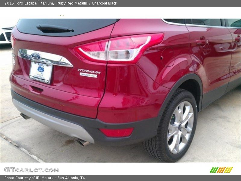 Ruby Red Metallic / Charcoal Black 2015 Ford Escape Titanium