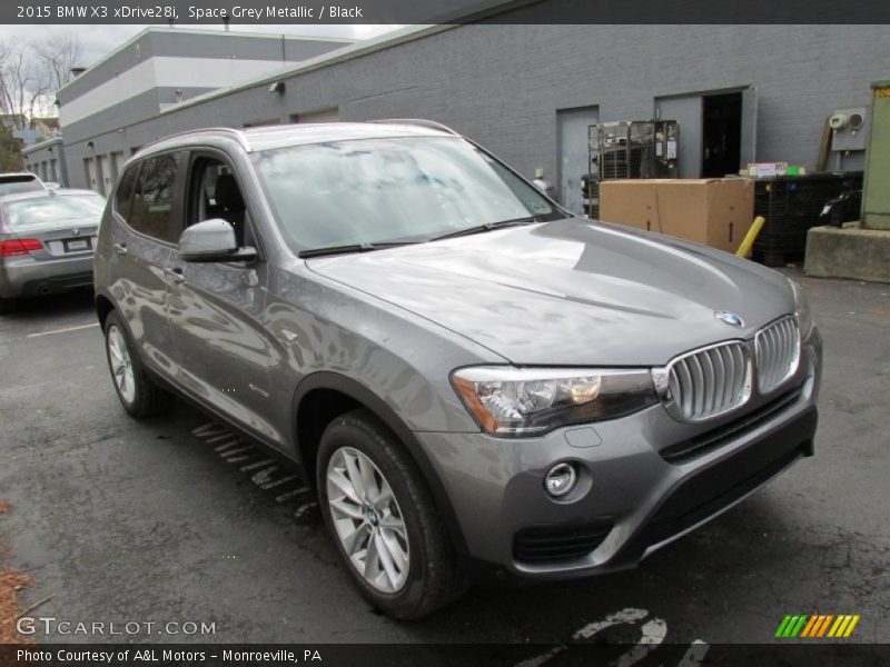 Space Grey Metallic / Black 2015 BMW X3 xDrive28i