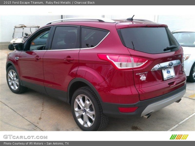 Ruby Red Metallic / Charcoal Black 2015 Ford Escape Titanium