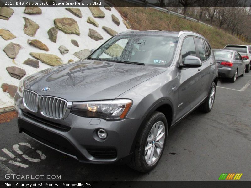 Space Grey Metallic / Black 2015 BMW X3 xDrive28i