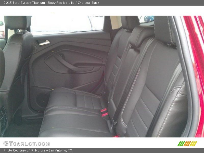 Ruby Red Metallic / Charcoal Black 2015 Ford Escape Titanium