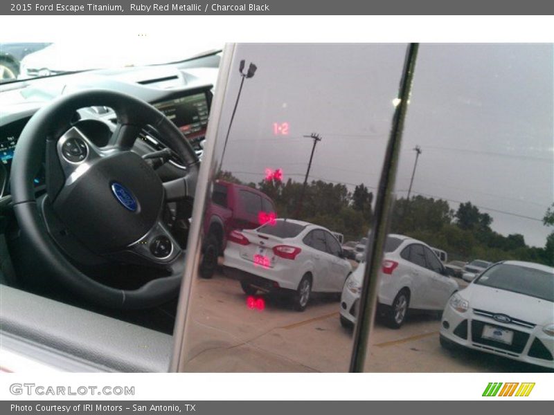 Ruby Red Metallic / Charcoal Black 2015 Ford Escape Titanium
