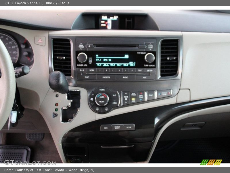 Black / Bisque 2013 Toyota Sienna LE