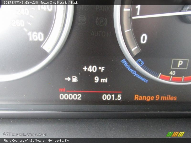 Space Grey Metallic / Black 2015 BMW X3 xDrive28i